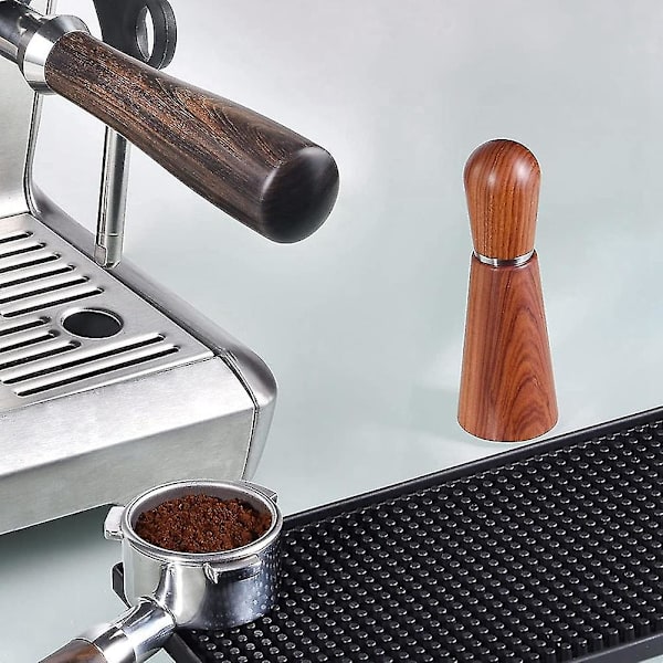 Espresso-omrører, Kaffeomrøring Verktøy For Espresso Distribusjon, Naturlig Trehåndtak Og St