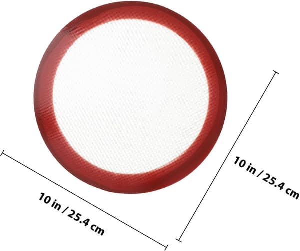 Rund Silikon Bakeunderlag Non-Stick Varmebestandige Bakeplater