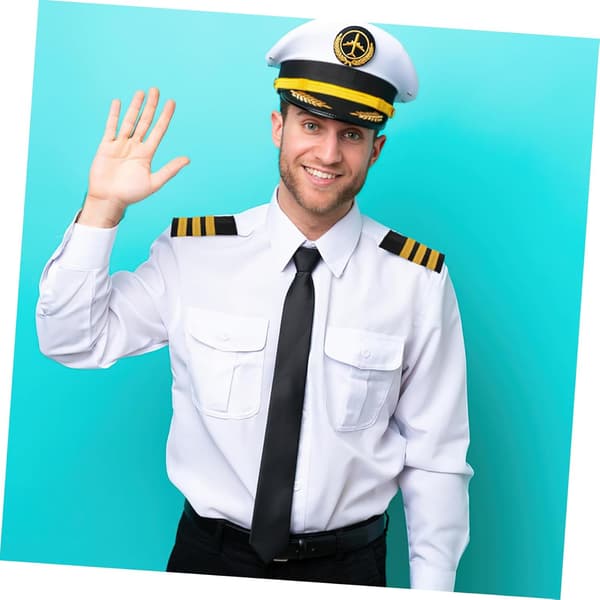 Kapteins skulderstropper for pilotuniform, flyvertinne kostyme tilbehør