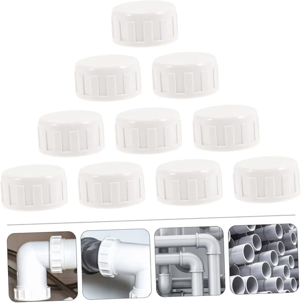 10 stk. rørkobling, sprinklerendepropp, PVC-tilbehør for sprinklersystemer