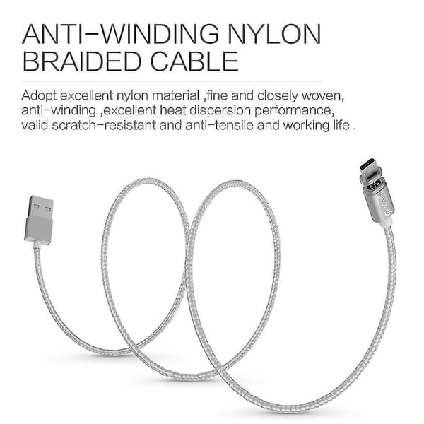 Wsken Magnetisk Ladningskabel Android LED-lader