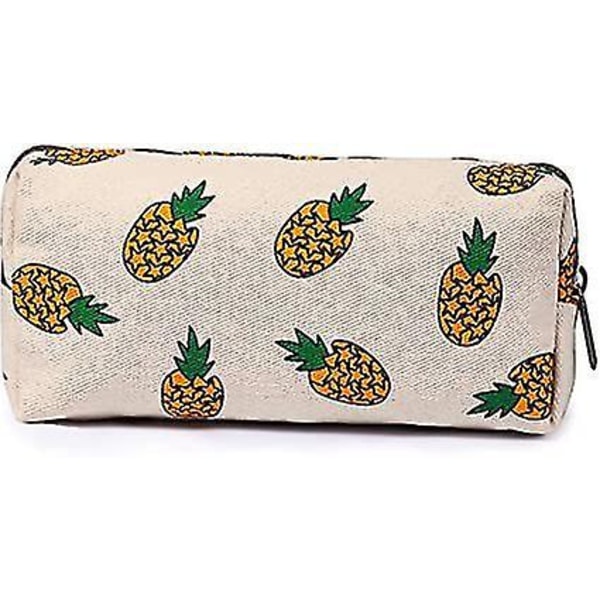 Sööt ananas-teini suuri kankaasta kynäkotelo