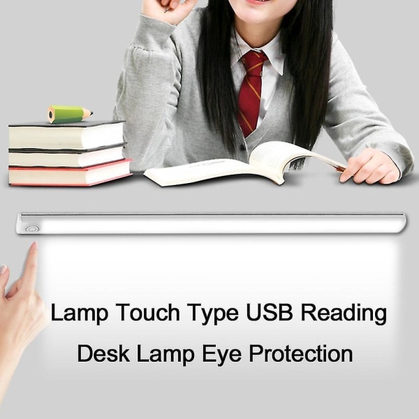 Ultraohut pöytälamppu kosketusnäyttö USB lukupöytäsilmäsuoja