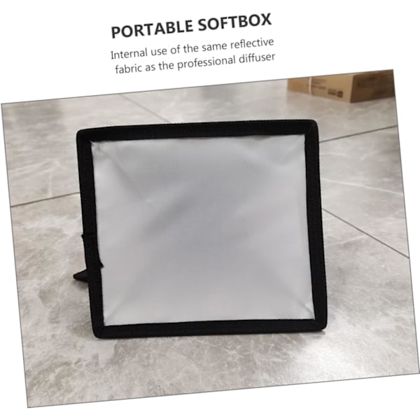 15x17cm Softbox Blits Diffuser for Speedlight Bærbar Ring Light Diffuser Lettvekt Enkel å Bære