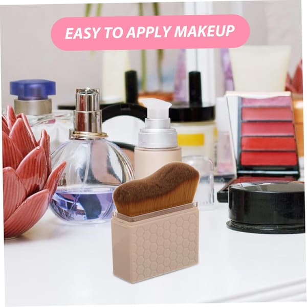 Rejse makeupbørster Blød kropsbørste til bronzer Dæk fluffy pudder foundation makeup svamp