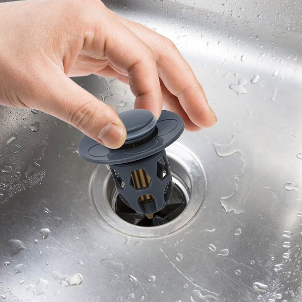 Kerne Push Type Vaskprop Hurtigt tæt og dræn Vandlækagesikker til køkkenbadeværelse Rose Gold