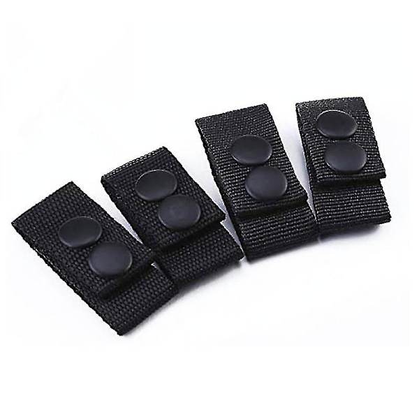4 stk. Duty Belt Keeper med dobbelte trykknapper / Bred sikkerhetsbelte for taktisk bruk