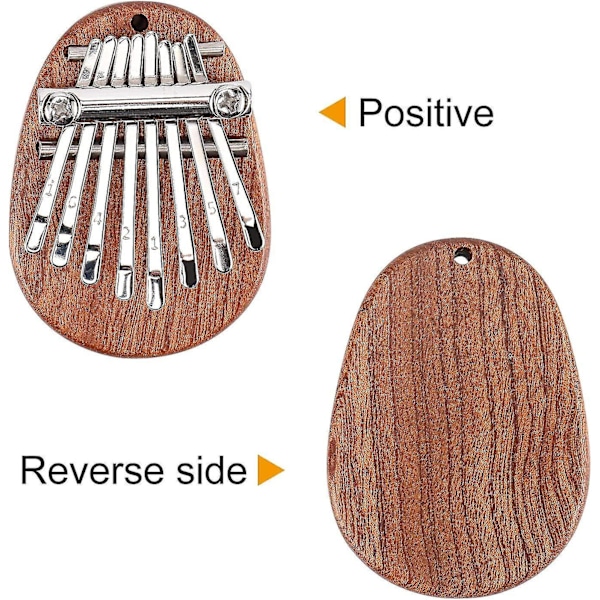 Tommelklaver 8 Taster Mini Bærbar Akryl Mbira