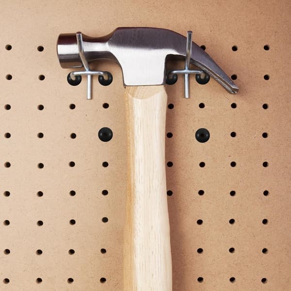 120 st svarta gummikrokar för 1/4 tums pegboardkrokar