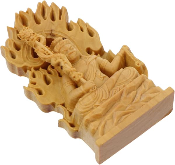 Buxbom Buddha-statue Feng Shui-ornament Syntetisk materiale Skulptur Håndholdt tilbehør