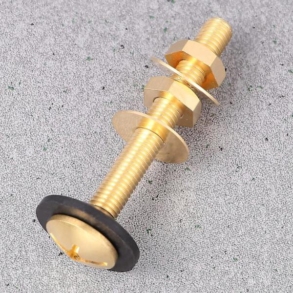 Toilet Tank Reparationskit i Messing - Tankbolte og Skiver
