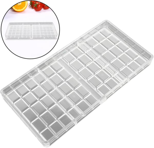 Sjokoladefremstillingssett Lett Non-Stick PE Multi-Grid Design Liten Sjokoladeform