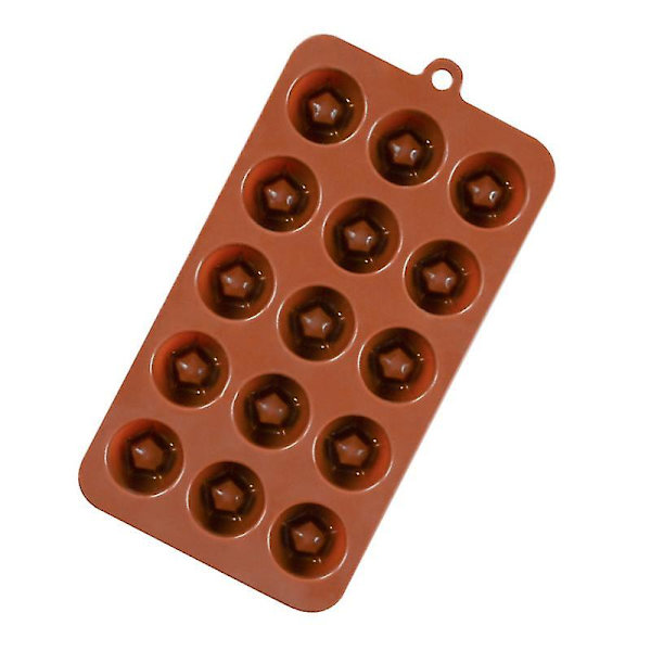 15 Gitter Silikon Kageform Giftfri Kreativ Bageudstyr Dekoration Isform Chokoladeform Til Slik Gele Kage
