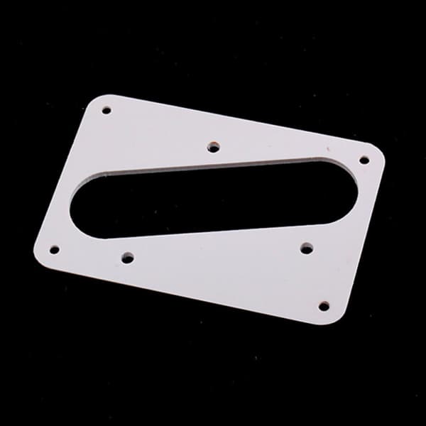 Enkeltlags metall pickupdeksel Humbuckerramme Flat base Elegant hvit erstatning