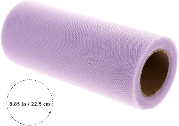 Lilla netting tyllstoffbånd 6 tommer 25 yards polyestermateriale slitesterkt og solid for sying