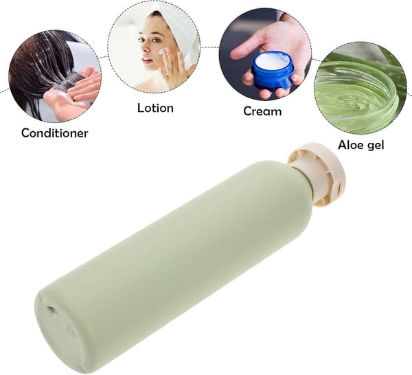 Lätta 3-pack påfyllningsbara schampo- och balsamflaskor 250 ml läckagesäkra behållare med snäpplock