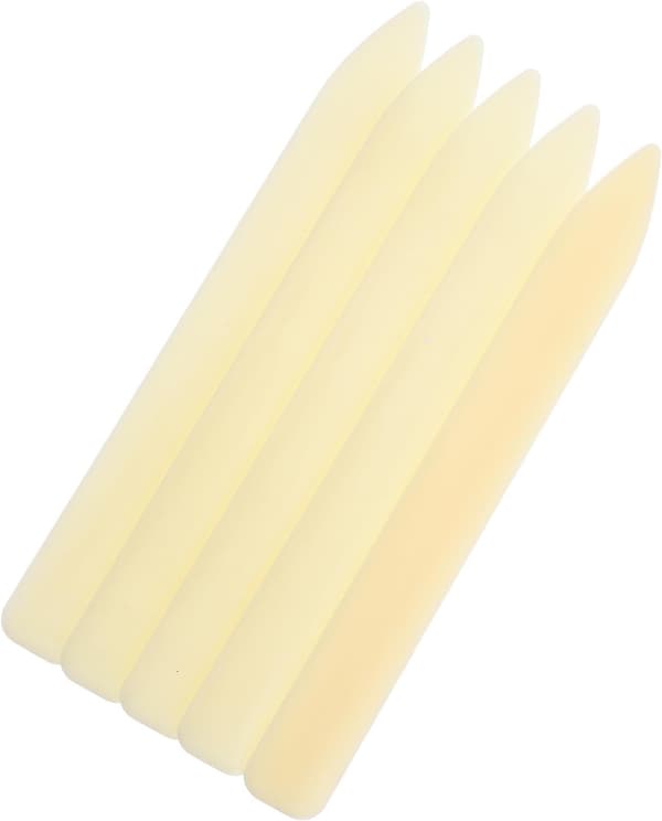 5 stk. plastikk benmappe papirbretteverktøy for scrapbooking, bokbinding
