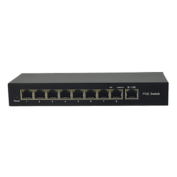BV 8 Portin 10/100Mbps PoE-kytkin 48-57V 96W 802.3af