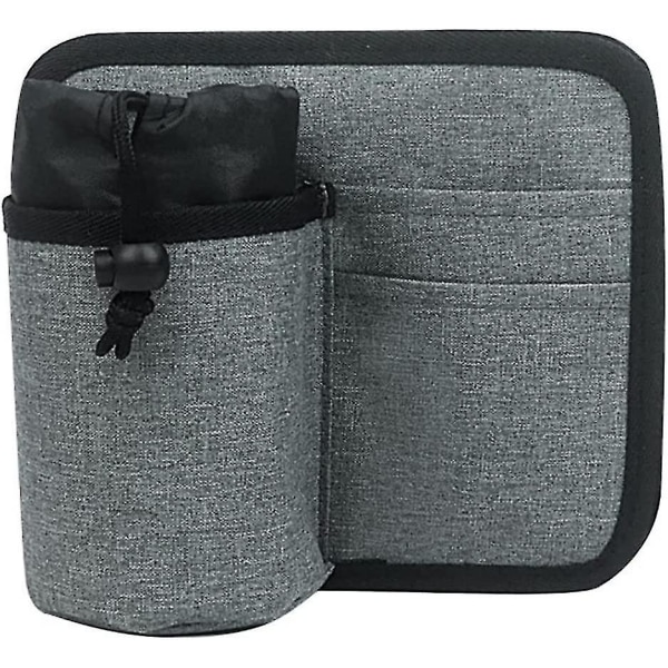 Bærbar bagagekopholder Telefonpose Rejsekopholder til drikkevarer Kaffekrus Flaske (1 stk, mørkegrå)