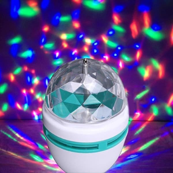 B22/e27 LED-lys Roterende Lampe Romantisk Fargerik Hjem Klubb Dekor