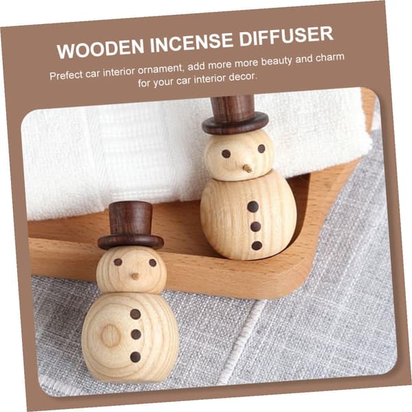Bil Arom Diffuser Trä Eterisk Olja Fordon Rökelse Diffuser Delikat Rökelse Trä