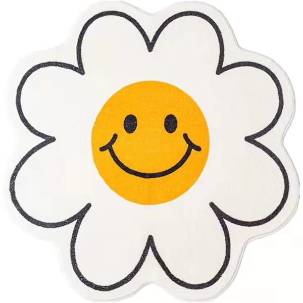 Blomster Badematter, Stor Søt Smiley Ansikt Myk Solsikke Teppe