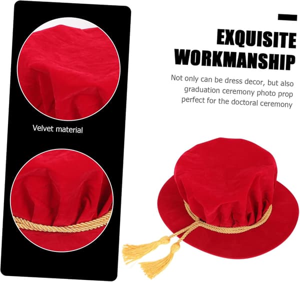 Voksen doktorgradshat letvægts behagelig hat til dimissionsceremoni design