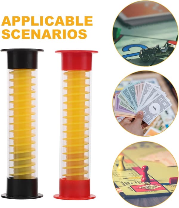 2 stk. Kreativ Sandtimer for Brettspill 5-sekunders Timer og Lydforbedret Design