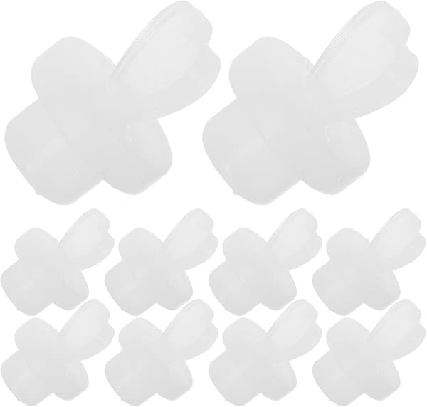 10 stk hjerteformede propper silikon sugerørdeksler silikon sugerørplugger allsidig design egnet