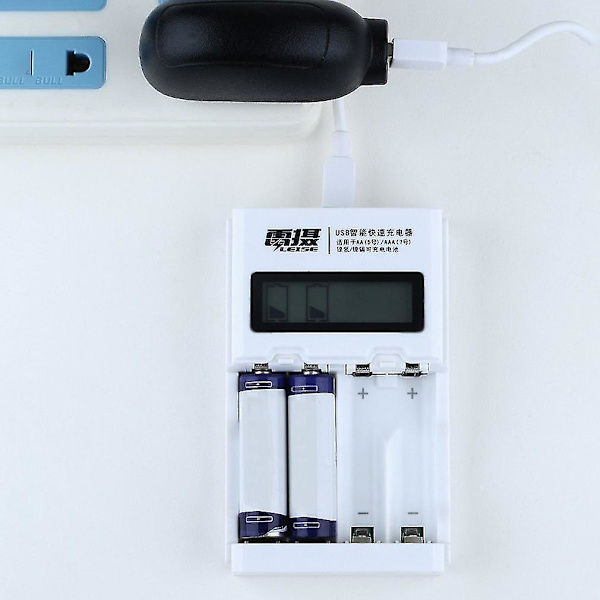 Intelligent Skærmdisplay Hurtig Opladning Batterilader
