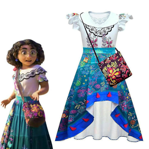 Jentekostyme Encanto Mirabel - Fint med Veske 5-6 Years