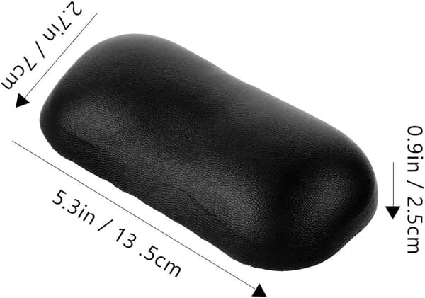 Ergonomisk musehåndledsstøtte og tastaturhåndledsstøttepude, sort PU-læder