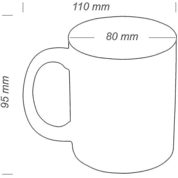 Kaffekopp med "middelfinger" - Keramikkkopp - Tekopp