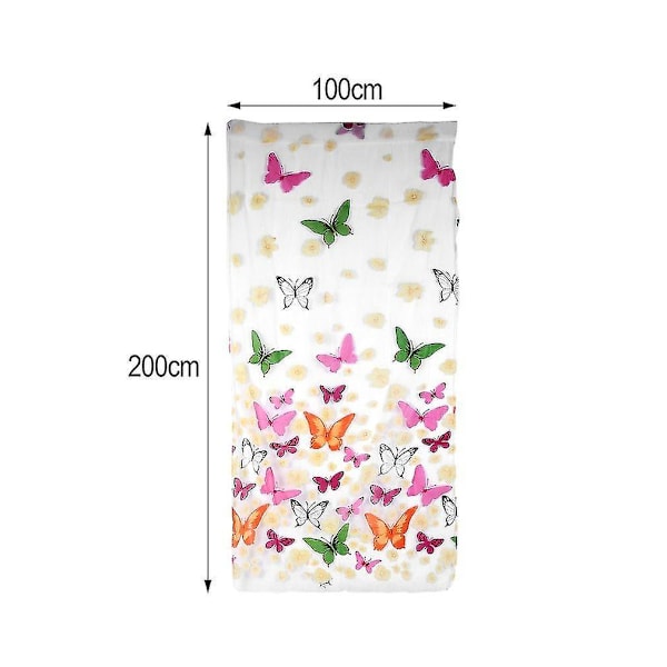 Romantiske Butterfly Gennemsigtige Gardiner Tulle 1x2m