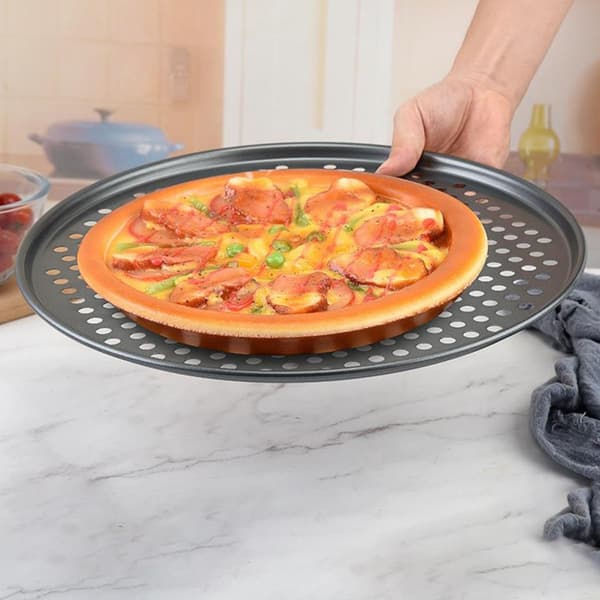Bakform Kakform Rund Kolstål Non-Stick Beläggning Vacker Praktisk Pizzabakform