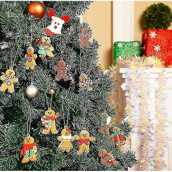 Julepynt Gingerbreadmann i Plast
