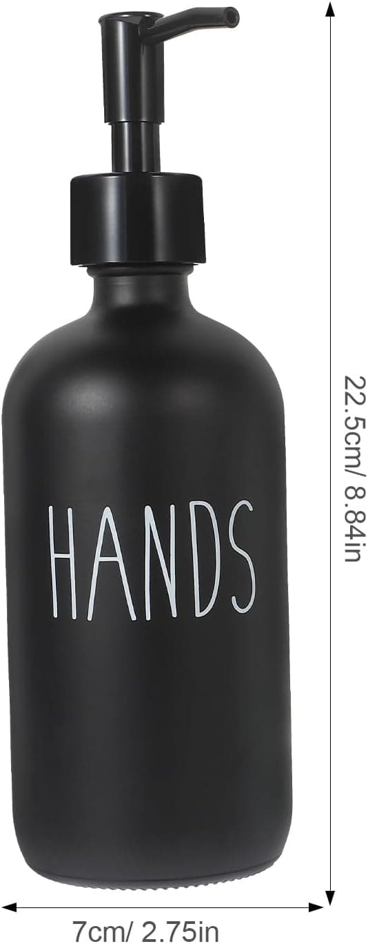 Tvålpumpflaskor Hand- och diskmedelsflaskor 500 ml Glas