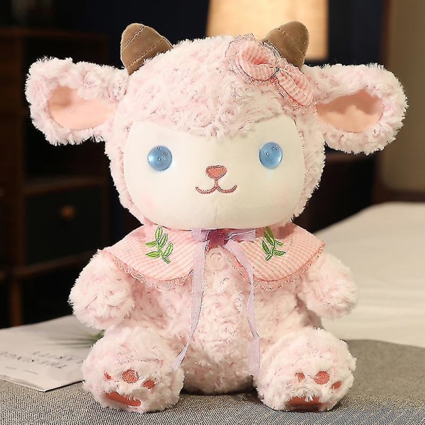 1kpl 22-60cm Kawaii Lolita pehmonukke Ihana lampaiden täytetyt pehmolelut tyttömäiset koristeet lapsille 22cm Pink