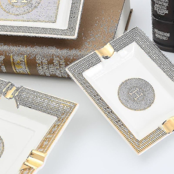 Askebægre Porcelæn Cigar Askebæger Rygetilbehør Klassiske Designs Keramiske Bakker Dekorative