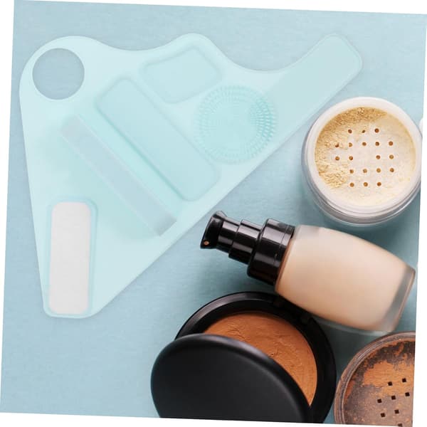 Silikone Makeup Håndrem Justerbart Skønhedstilbehør Tekstureret Makeup Blandepalet Professionel Brug