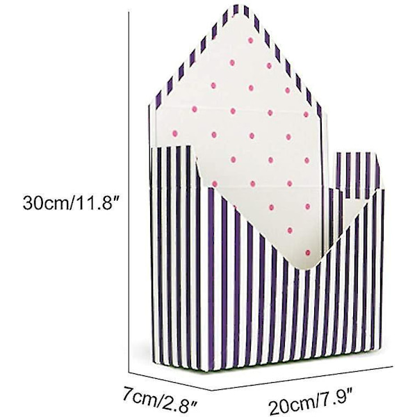 Paket med 3 Blomsterförpackningsaskar Bukett Kuvert Pappersaskar