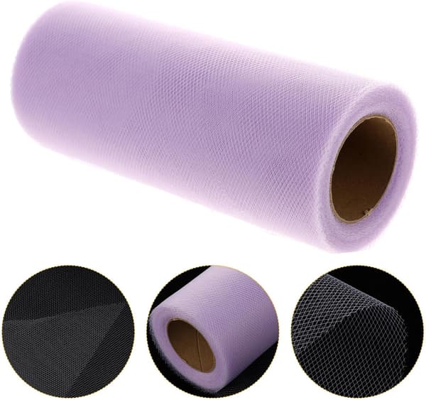 Lilla netting tyllstoffbånd 6 tommer 25 yards polyestermateriale slitesterkt og solid for sying