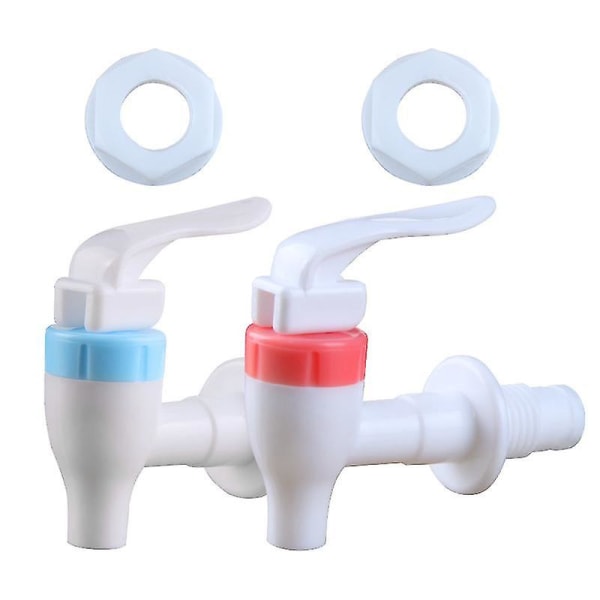 Universal Storlek Trycktyp Plast Varmvatten Dispenser Kran Tap Utbyte 2st