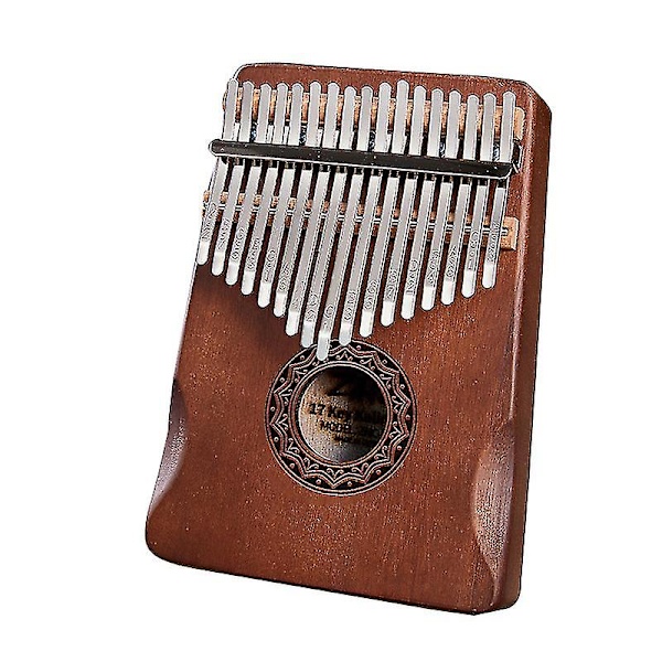 Tummpiano Kalimba Mahognyträ Tummefingerpiano 17 Tangenter Kalimba Musikinstrument Delar C
