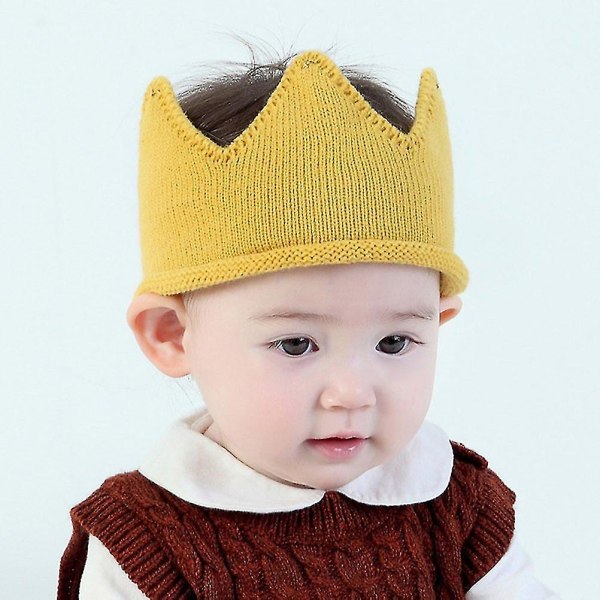 Baby Crown Neulottu Hat Kangas Crown pääpanta Päähine