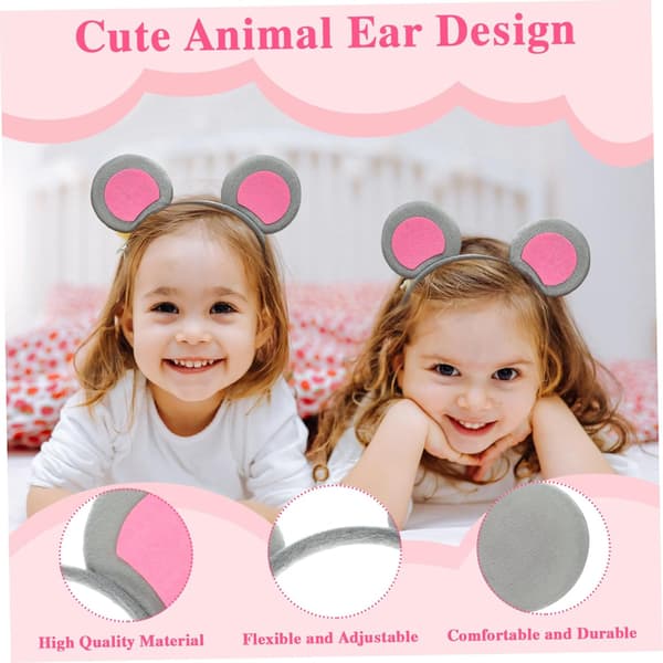 8 stk. museører pannebånd stoff cosplay hodeplagg komfortable dyreøre-tilbehør