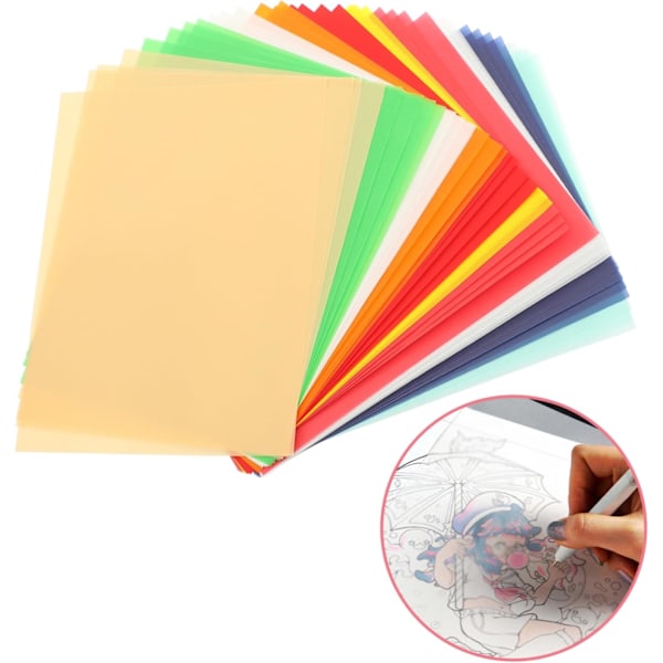 Piirustuspaperisetti, askartelupaperi tee-se-itse ompeluun, kalligrafiaan, hapotonta, hajutonta, läpikuultavaa, helmiäishohtoista