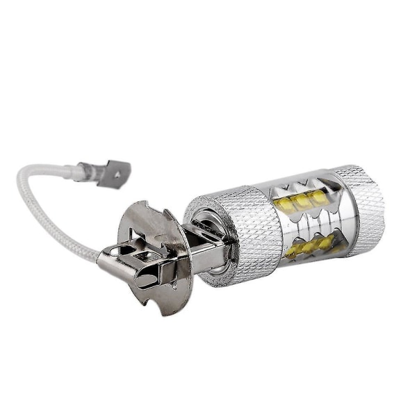 12V H3 50W Super Bright LED Hvit tåkehale Billyslampe