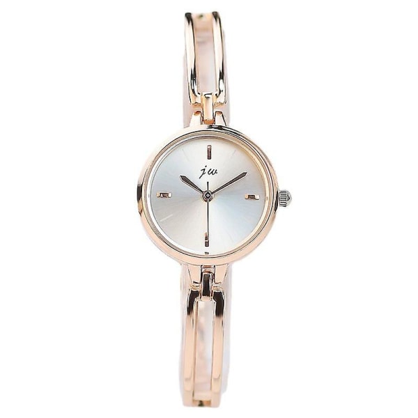 Ny fashionabel enkel elegant watch för studenter elektronisk watch Gold strap white plate