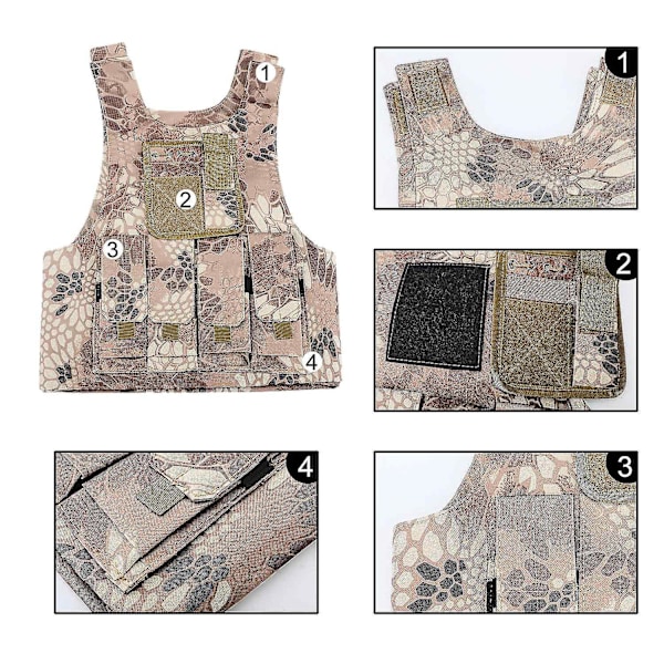 Lasten Taktinen Liivi Camouflage Taisteluliivi CS-Varusteet